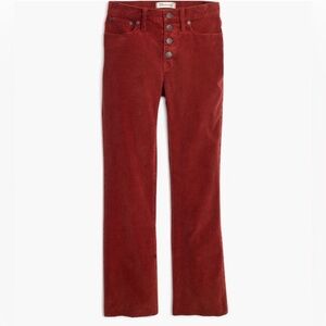 Cali Demi-Boot Jeans: Corduroy Edition Canterbury Red Size27 EUC